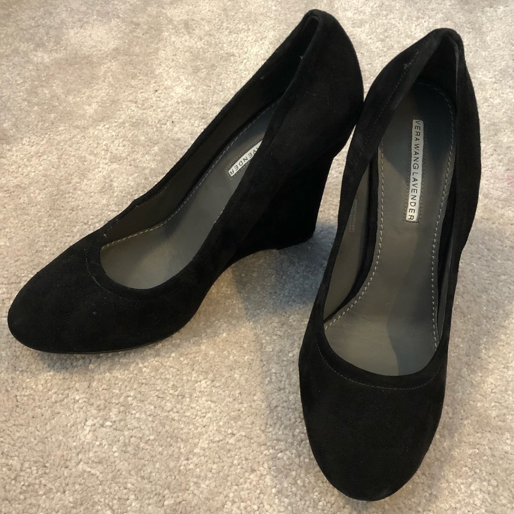 Vera Wang Suede Wedges